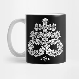 Leviathan Cross White - Goth Occult Mug